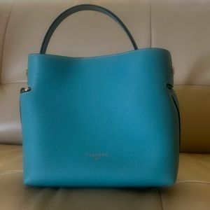 Brand new Mini Swann Fleuron purse.  Blue Turquoise.